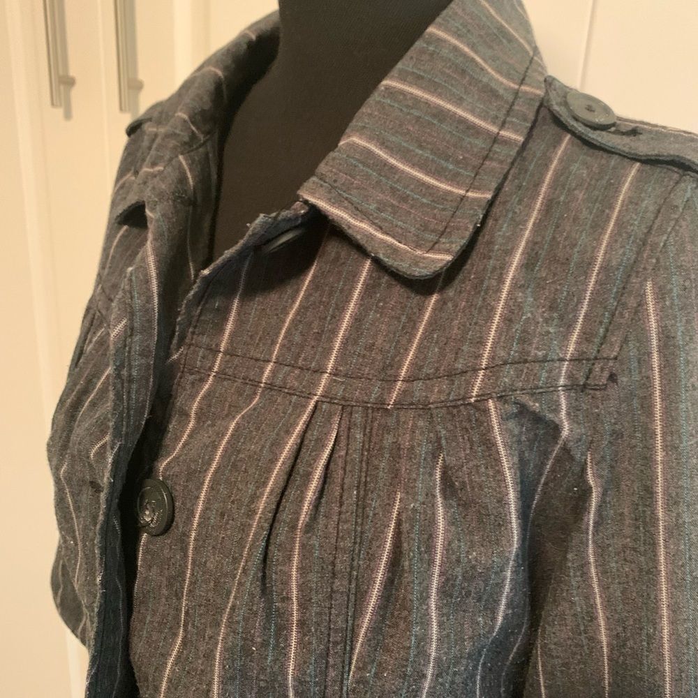 Roxy 3/4 Sleeve Button Front Jacket